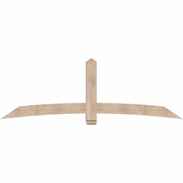Ekena Millwork Bellingham Smooth Timber Gable Bracket, Douglas Fir, 96"W x 32"H x 5 1/2"D x 5 1/2"F, 8/12 Pitch GBW096X32X0606BEL00SDF - main